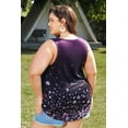 thumbnail image 4 of TIYOMI Ladies Plus Size 4X Tank Tops Purple Floral Crewneck Tunic Tank Tops Sleeveless Shirts Flower Camisoles Summer Ruffle Flowy Blouses Casual Tank Tops 4XL 24W 26W, 4 of 8