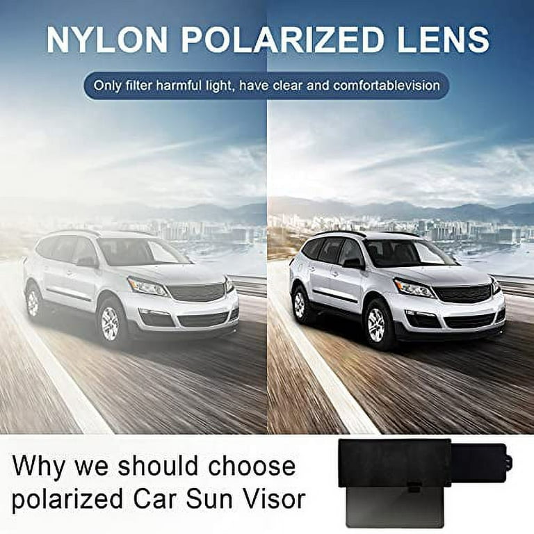 Polarized Sun Visor for Car,Veharvim UV400 Car Sun Visor Extension