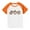 E215-Orange, variant on hengsof Girls Orange Raglan Short Sleeve T-Shirt, Cute Printed Casual Crew Neck Top, Soft and Comfortable Shirt Ages 3-14