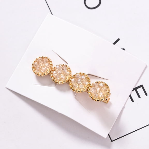 PENIKOKO 5-Pack Rhinestone Bobby Pins Hair Clips Assorted Colors Elegant Hair Accessories for Women and Girls