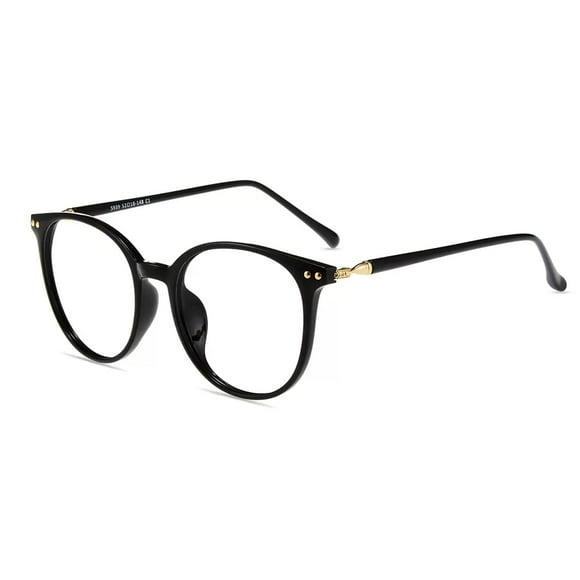 Firmoo Blue Light Blocking Glasses for Women/Men, Oversized Round Black Computer Glasses Bluelight Blocker Glasses Anti Glare Reduce Eye Strain