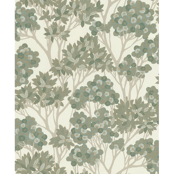 Rasch Stickley Green Tree Wallpaper