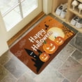 thumbnail image 4 of Halloween Spider Bat Front Door Mat,Home Decor Mat 17x30 Inch Evil Pumpkin Ghost Throw Rug for Outdoor Entrance Entry Entryway, 4 of 6