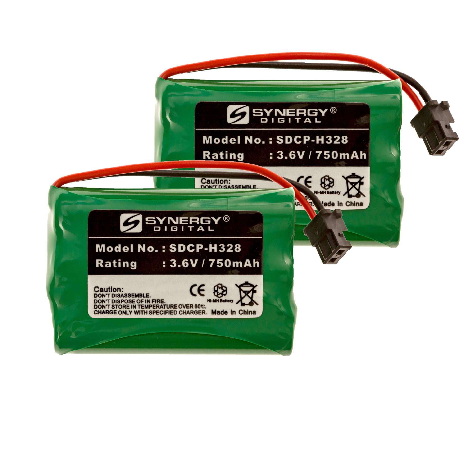 2 x AAA 750 MAH RECHARGEABLE BATTERIES-for BT SYNERGY 