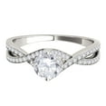 thumbnail image 3 of Aonejewelry 0.75 Carat Diamond Twisted Engangement Ring In 14K Solid White Gold, 3 of 4