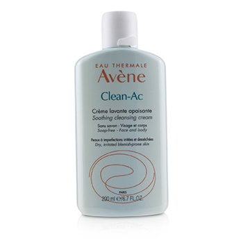 Clean-Ac Soothing Cleansing Cream - For Dry Irritated Blemish-Prone Skin 6.7oz