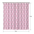 thumbnail image 3 of Pink Cute French Bulldogs Shower Curtain 72"x72" ,Bathroom Decorative Shower Curtains Set with 12 Hooks,Modern Waterproof Washable Shower Curtain, 3 of 5