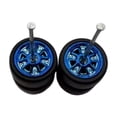 thumbnail image 3 of HILABEE 2 Pcs 1/64 Roues et Pneus de Voiture RC Remplace Directement Accessoires de Durabilité Bleu, 3 of 7