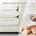 thumbnail image 3 of Homefun Chenille Sectional Sofa Comfy L Shaped Modular Couch with Ottoman Deep Seat Sofa for Living Room,White, 3 of 9