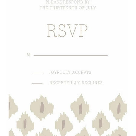 Modern Ikat Standard RSVP