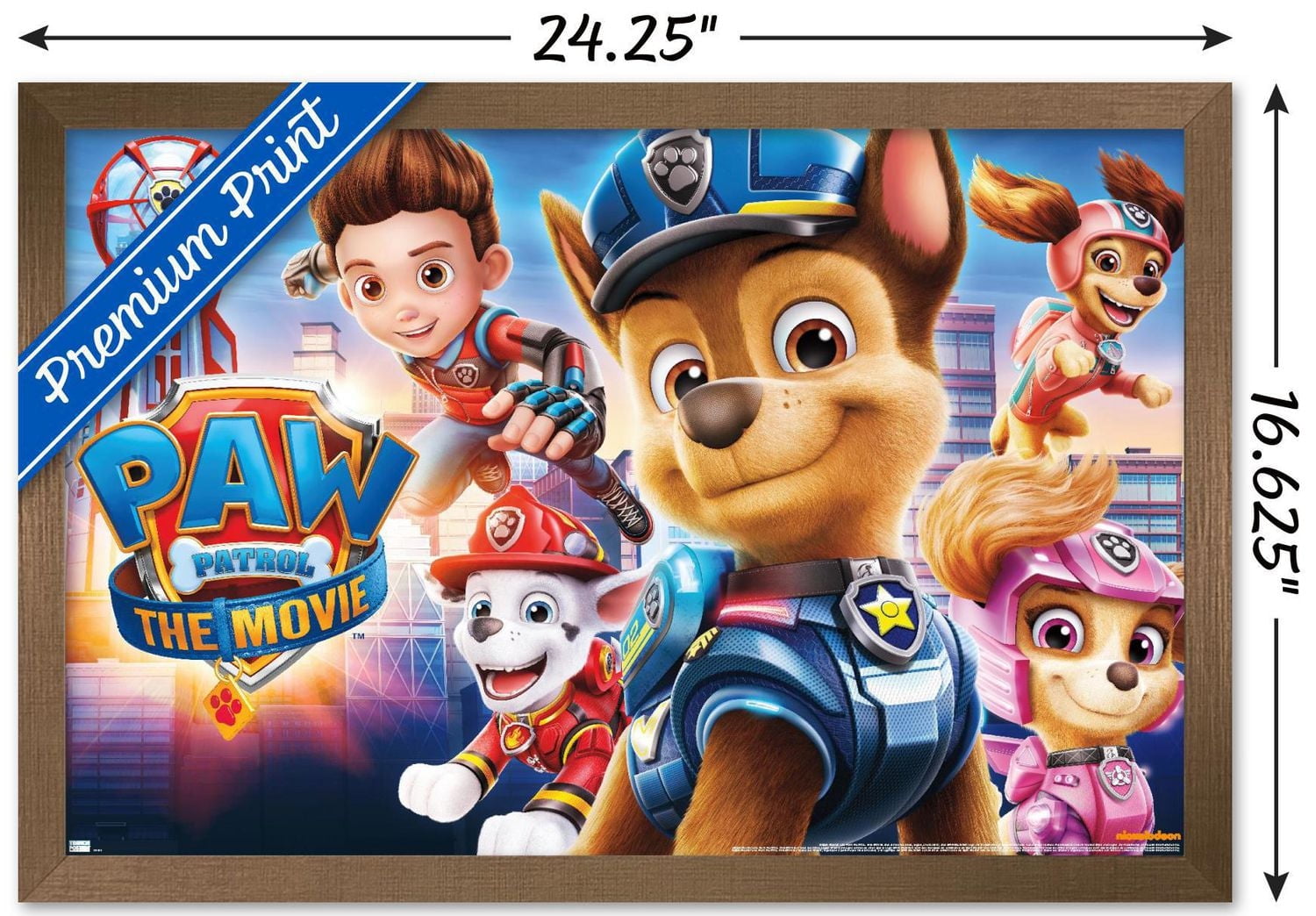 Nickelodeon Paw Patrol Movie - Theatrical Wall Poster, 22.375" x 34"