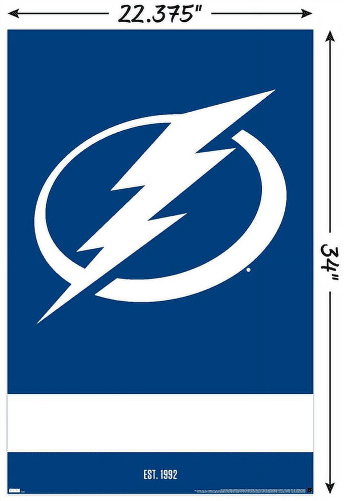 NHL Tampa Bay Lightning - Logo 21 Wall Poster, 22.375" x 34"