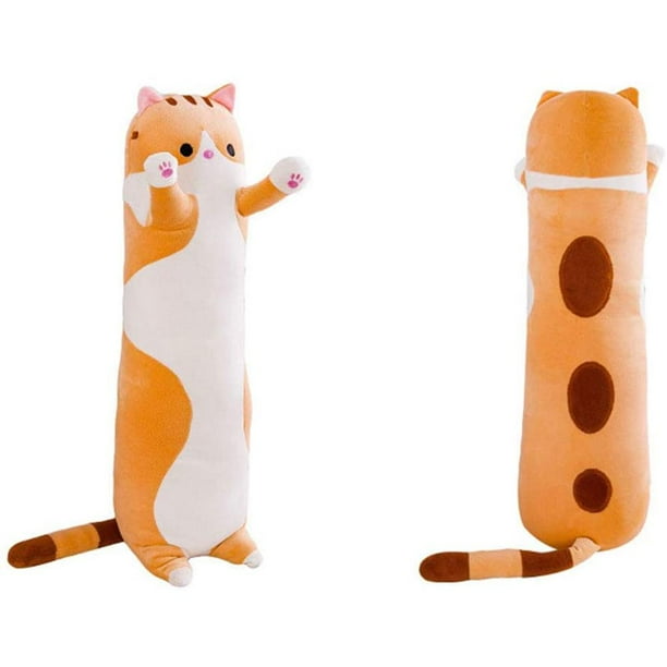 Tanxier Almohada Snack Gato – 40x36 Cm Con 8 Minipeluchos De Gato Extraíbles, Felpa Suave, Relleno De Algodón, Ideal Para Decoración Y Regalos Infantiles