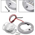 thumbnail image 4 of 4 Pack LED Boat Light 12V Round Marine Lamp LED Transom Mount Light for Boat Deck(Green), 4 of 5