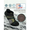 thumbnail image 5 of Spencer 5 Pairs Mens Low Cut Socks Ankle No Show Running Breathable Socks Womens Comfort Anti-blister Ankle Socks, 5 of 8
