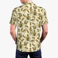 thumbnail image 4 of Daiia Monkeys and Pinealpples Pattern Men’s Polo Shirts,Solid Deck Shirt,Classic Fit, Breathable Cotton Polo for Casual and Sport Wear-Small, 4 of 9
