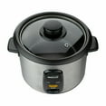 thumbnail image 4 of Brentwood 8-Cups Uncooked 16-Cups Cooked Rice Cooker Stainless Steel - Silver, Black, 4 of 5