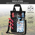 thumbnail image 3 of Bolsa refrigeradora Wine Bag Opux con aislamiento para dos botellas, a prueba de fugas, 3 of 8
