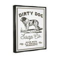 thumbnail image 3 of Stupell Industries Vintage Dog Soap Sign Graphic Art Jet Black Floating Framed Canvas Print Wall Art, Design by Daphne Polselli, 3 of 8