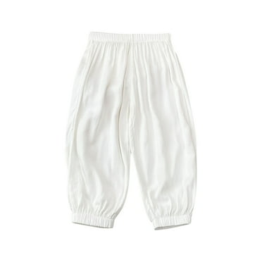 zbxnLI Toddler Boys Girls Pants Casual Elastic Waist Loose Jogger Sweatpants Lightweight Pants for Kids
