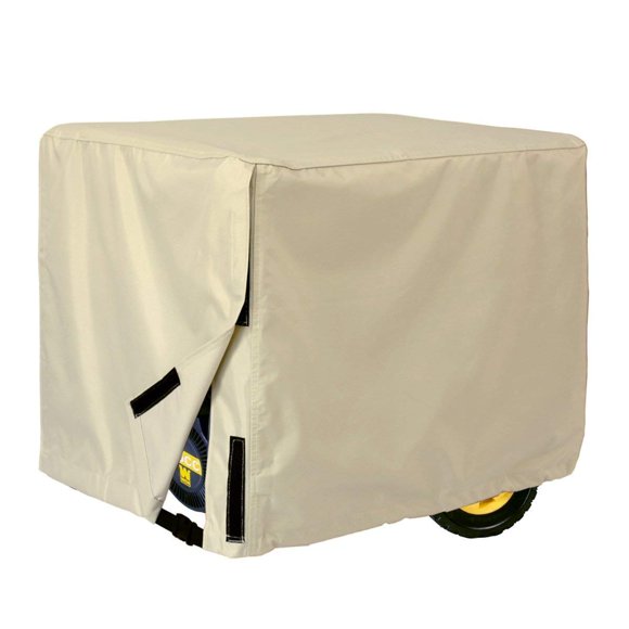 Porch Shield Housse Universelle Étanche pour Générateur 32 x 24 x 24 Pouces, pour la Plupart des Générateurs 5000-10000 Watts, Beige Clair