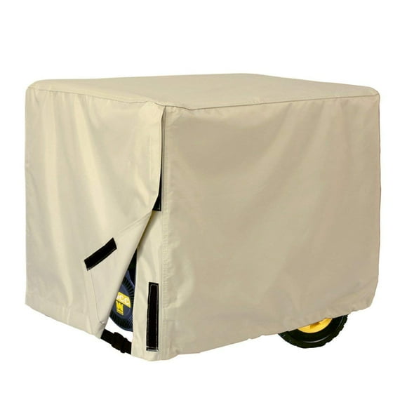 Porch Shield Housse Universelle Étanche pour Générateur 32 x 24 x 24 Pouces, pour la Plupart des Générateurs 5000-10000 Watts, Beige Clair