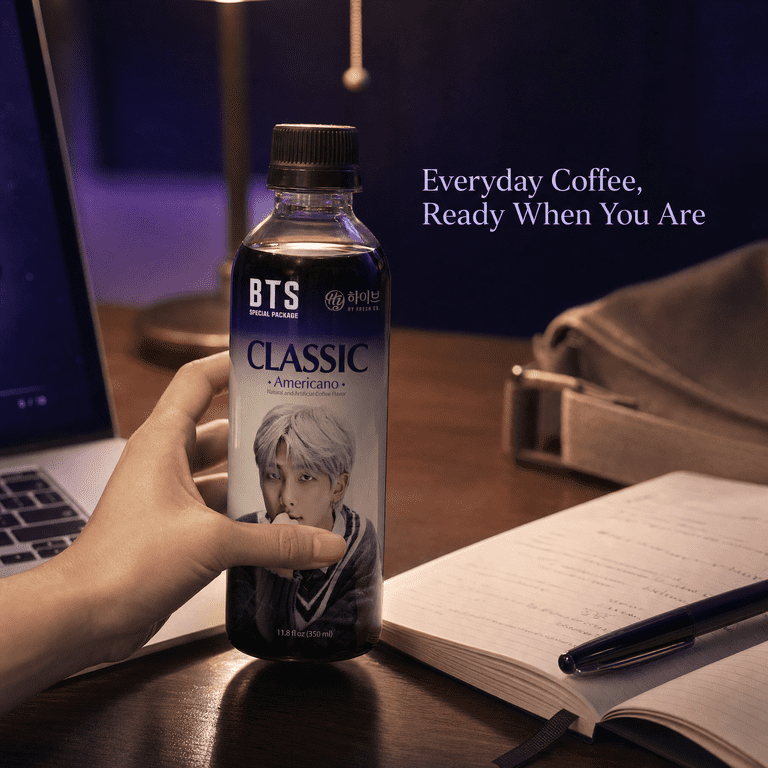HY BTS Hot Brew Classic Americano Coffee Ready-to-Drink 24 Pack