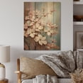 thumbnail image 2 of Designart "White Dogwood expression IV" Floral & Botanical Print on Natural Pine Wood, 2 of 5