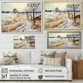 thumbnail image 4 of Designart "Countryside Snowy Simplicity Winter VI" Landscapes Floater Framed Wall Art Living Room, 4 of 7