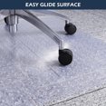 thumbnail image 6 of Heavy Duty Clear Vinyl Chair Mat for Carpeted Floors, 46x60 Inch Office Floor Protector with Non-Slip Grips, Rectangular Desk Mat for Home Office Computer Chair, 6 of 7