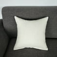 thumbnail image 3 of Linen Pillowcase Cozy Throw Pillow Luxury Decorative Pillow Cute Shaped Pillow Elegant Decor Pillow Thick Seating Pillow Bedroom Pillow Ergonomic Pillow White 15.75x15.75 Inch (1Pcs), 3 of 6