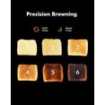 thumbnail image 4 of LONGDEEM 2 Slice Toaster, 6 Shade Settings, Wide Slots, Auto Shut Off, Easy Clean Tray, White, 4 of 7