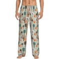 thumbnail image 2 of Kdxio Squirrels and Trees Print Men's Sleep Pajama Pant Lounge Pants with Pockets, 2 of 8