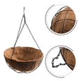 thumbnail image 6 of Metal Hanging Baskets with Coco Coir Liner Hanger Holder Plant Flower Pot, 6 of 14