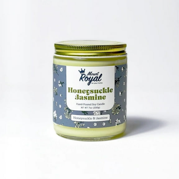 Mount Royal Honeysuckle Jasmine Soy Candle 7 oz
