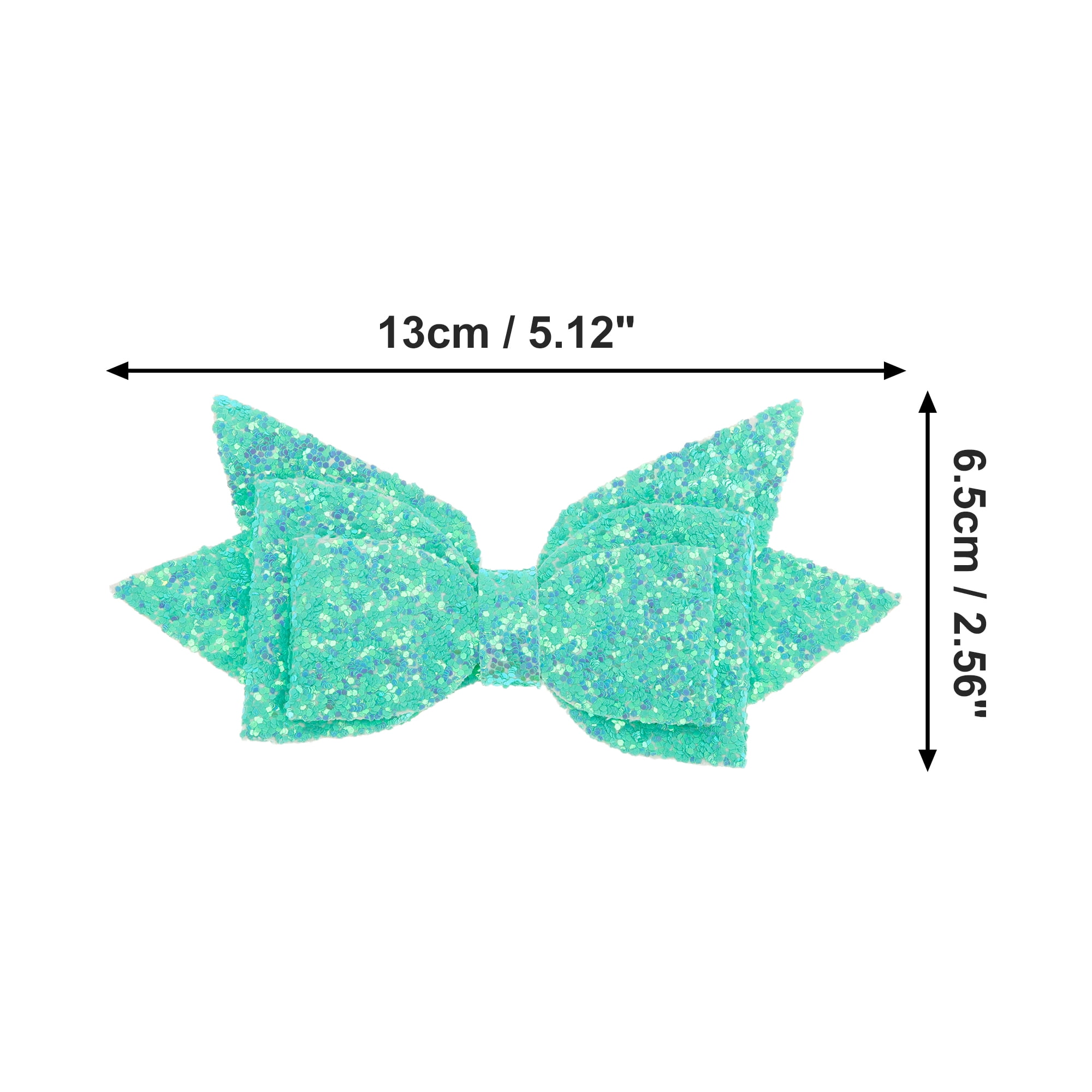 Unique Bargains 1Pc Shiny Bow Home Decoration Drinkware Accessory Green