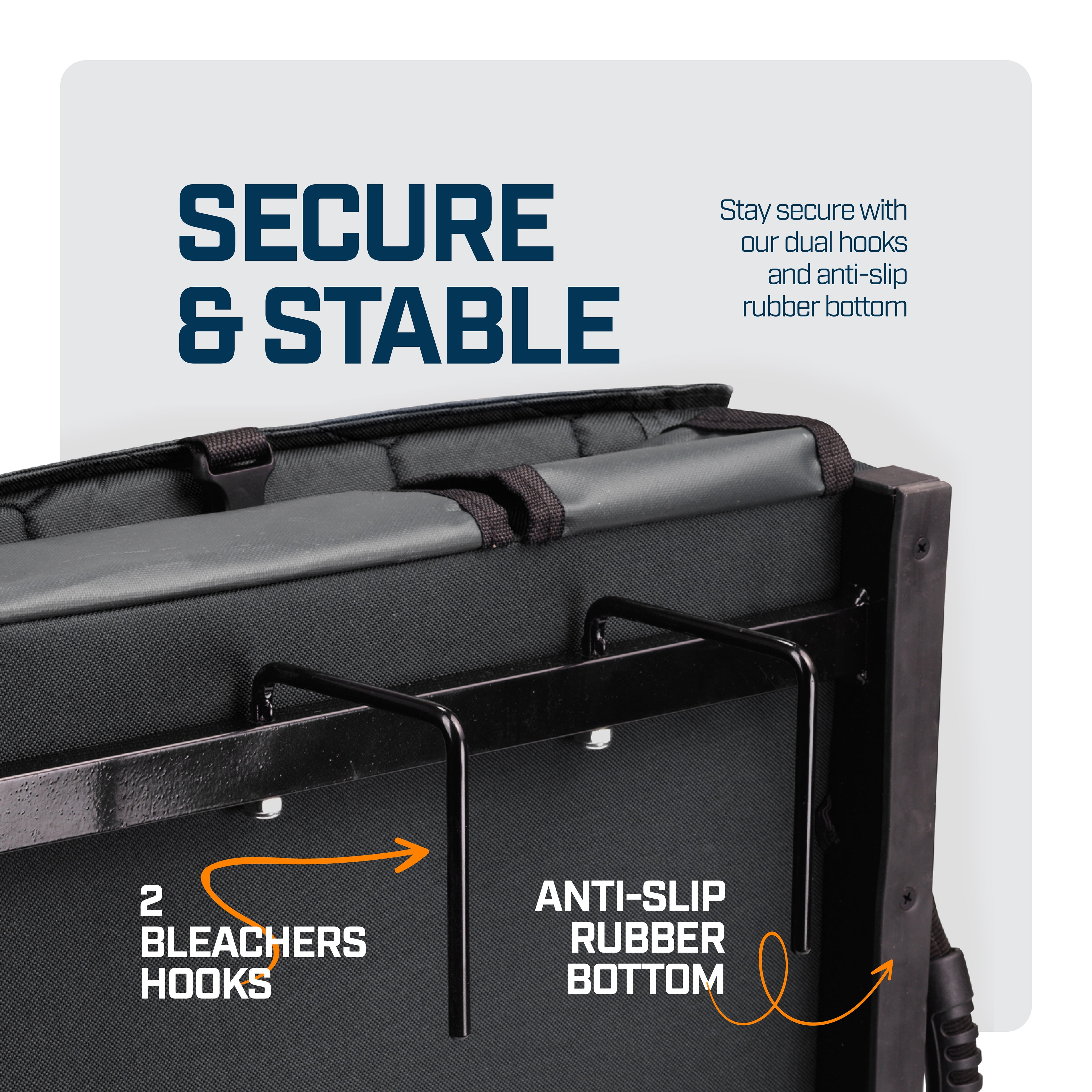 Folding Reclining Stadium Seats with Back Support