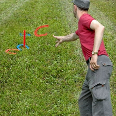 Crown Sporting Goods Deluxe Indoor Outdoor Horseshoes Game Set