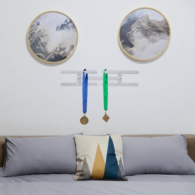 CTIRCHIU 1Set Wall Mounted Display Easel Plate Acrylic Space Saving for Homeowners