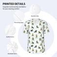 thumbnail image 5 of Fotbe Cute Avocado Yoga Baseball Jersey Shirt for Men and Women, Casual Short Sleeves Button Down T-Shirt-Large, 5 of 9