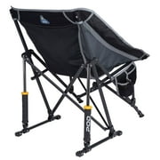 GCI Outdoor Pod Rocker Foldable Rocking Camp Chair, Black