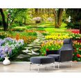 thumbnail image 4 of Papier Peint 3D Chemin de Jardin de Fleurs SKU# WAL0205, 4 of 8