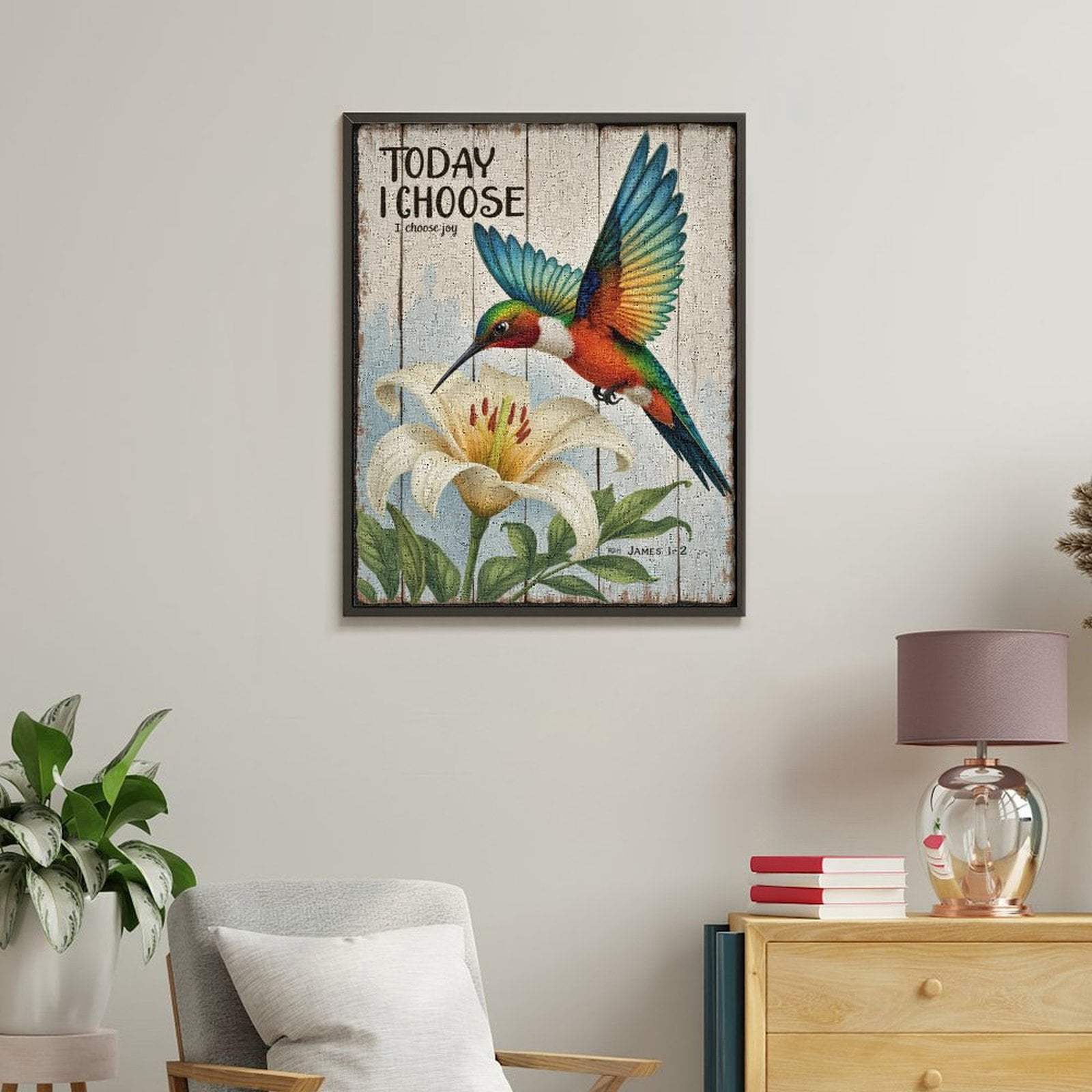 Paint By Numbers Kit for Adults Beginner - DIY Hummingbird Flower Art Inspiration Canvas Painting Kits for Adults, Frameless Paint By Number for Adults for Home Wall Decor 16x20 Inch