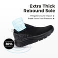 thumbnail image 5 of FitVille Zapatos sin cordones de pie ancho para mujer Zapatos para caminar para pies planos Fascitis plantar con soporte para arco, 5 of 5