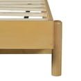 thumbnail image 5 of Christopher Knight Home Queen Size Bed Frame with Headboard, Platform Bed with Solid Wood Frame, Natural+Beige, 5 of 8