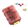 thumbnail image 1 of Pack of 1 Tablet Box, 7 Days 10 Compartments, with Labels and Portable Mini Medicine Cutter, Travel Pill Box, Mini Pill Box, 1 of 8