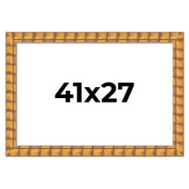 41x27 Frame Beige Real Wood Picture Frame Width 3 inches | Interior Frame Depth 0.5 inches |