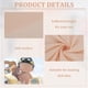 thumbnail image 4 of Tela color piel de 1,09 yardas (150 cm) de ancho, color beige, ideal para confeccionar prendas de vestir, bolsos, marionetas y ganchillo. Tela de poliéster brillante., 4 of 9