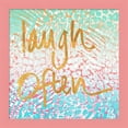 thumbnail image 1 of Great Art Now Laugh Often Neon by Nick Biscardi, Framed Wall Art, 14W x 14H, 1 of 3