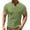 #2-Green, variant on Otvok Summer T-Shirt for Men's Short Sleeve Casual Henley T-Shirts Button Comfortable Collar Sports Tees